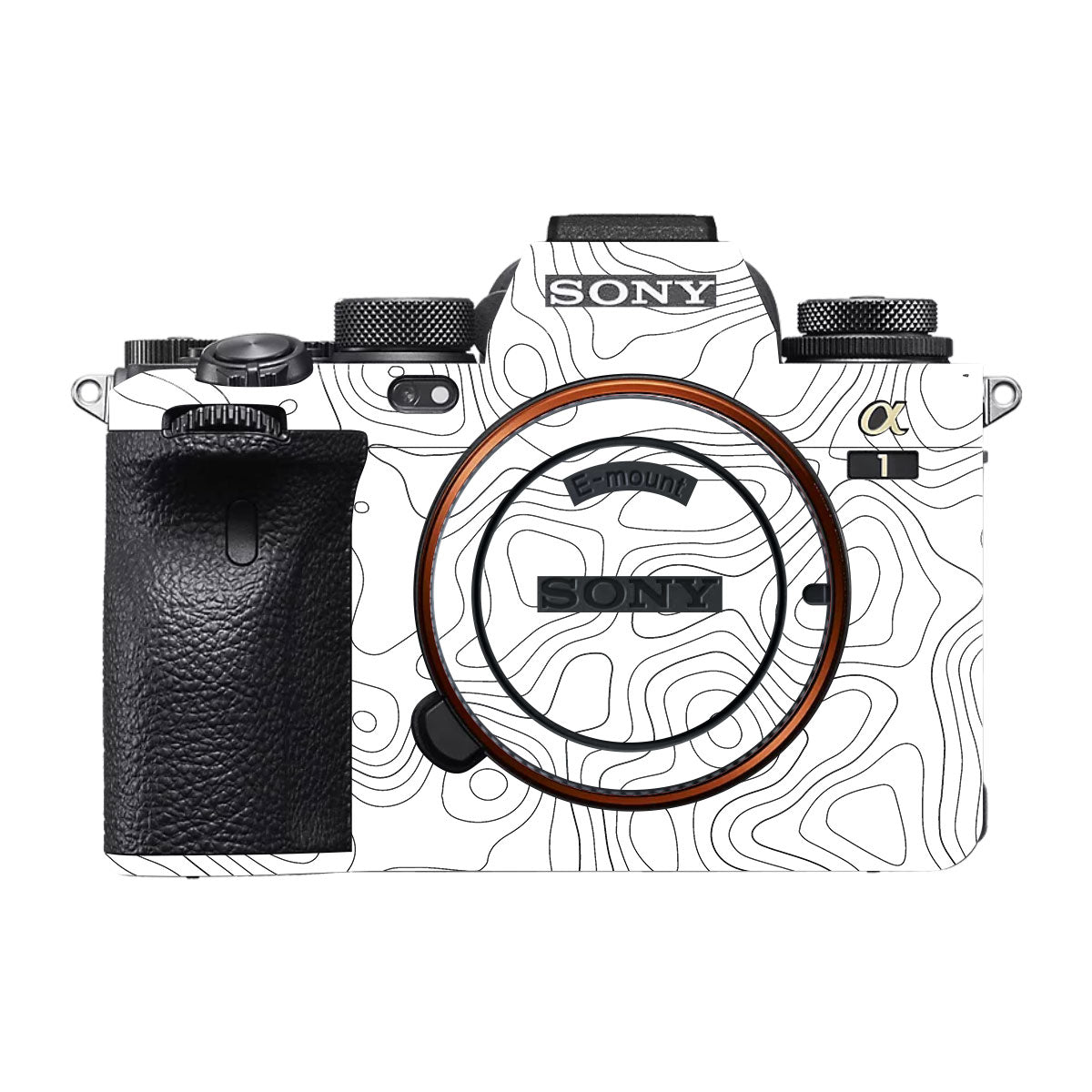 White Contour Design Sony A1 Camera Skin