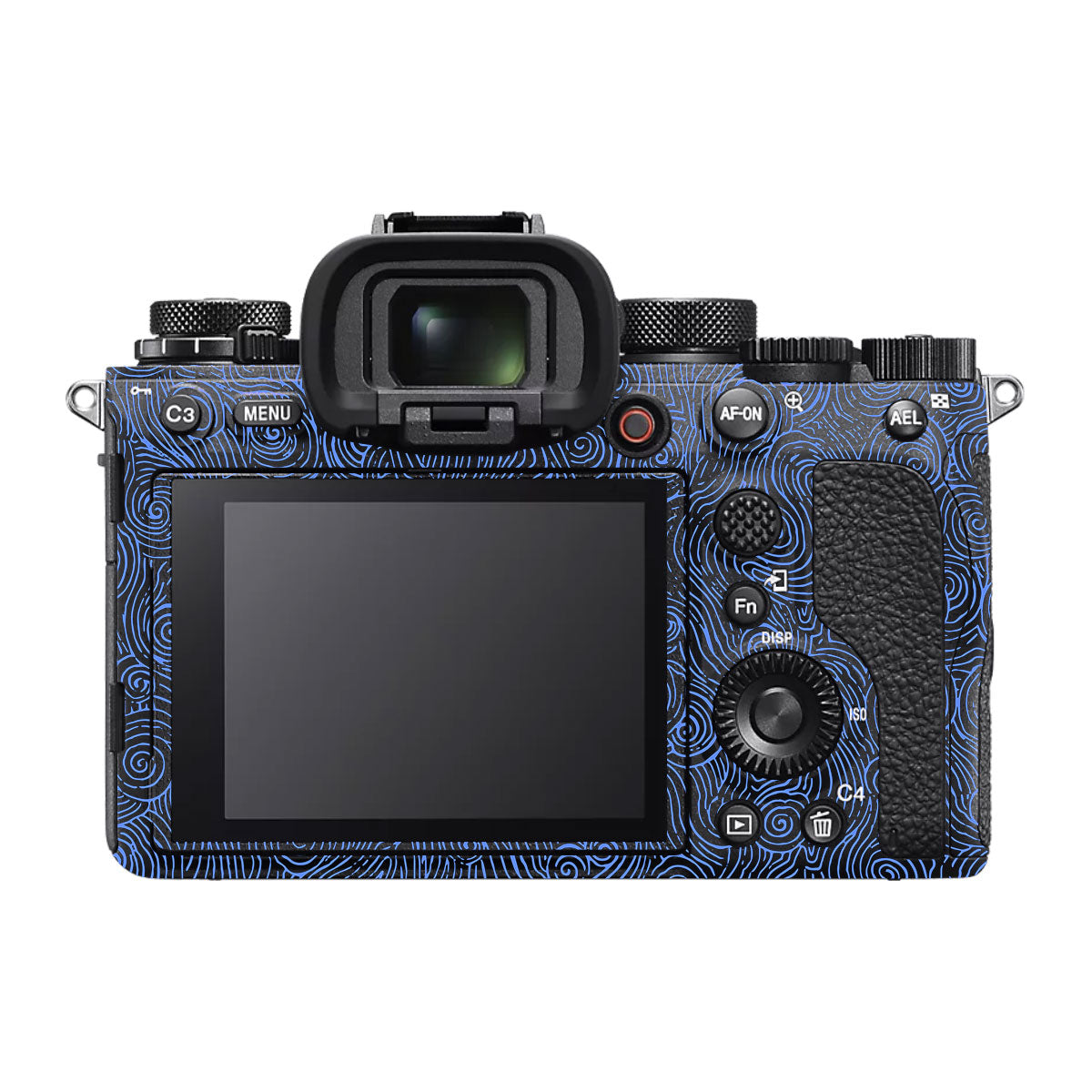 Blue Spirals Sony A1 Camera Skin