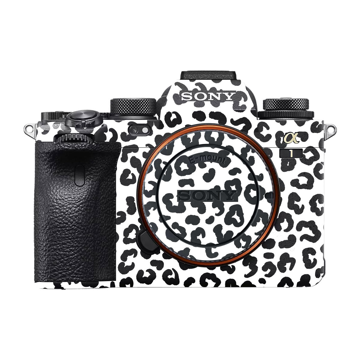 White Leopard Sony A1 Camera Skin