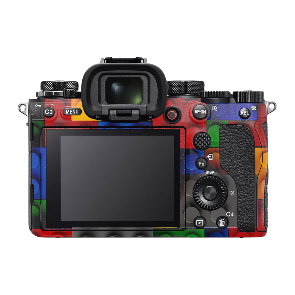 Colorful LEGO Brick Wall Pattern Sony A1 Camera Skin