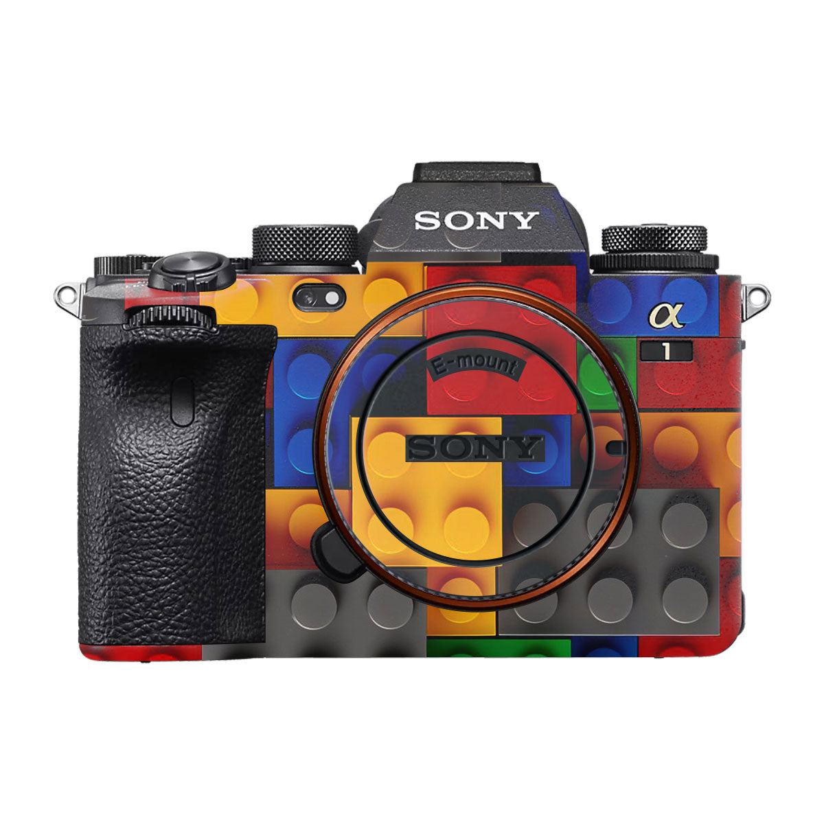 Colorful LEGO Brick Wall Pattern Sony A1 Camera Skin