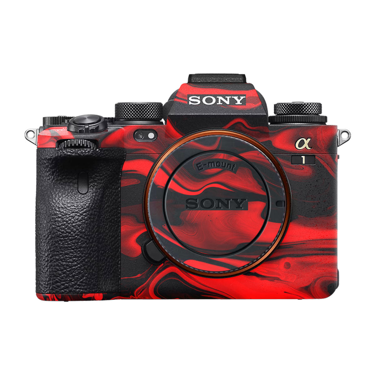 Red Lava Flow Sony A1 Camera Skin