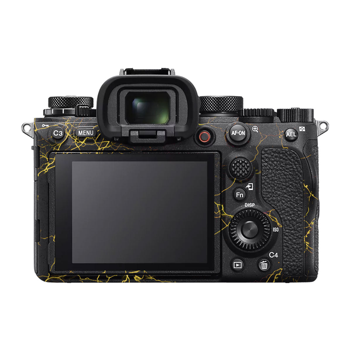 Electric Gold Veins Sony A1 Camera Skin