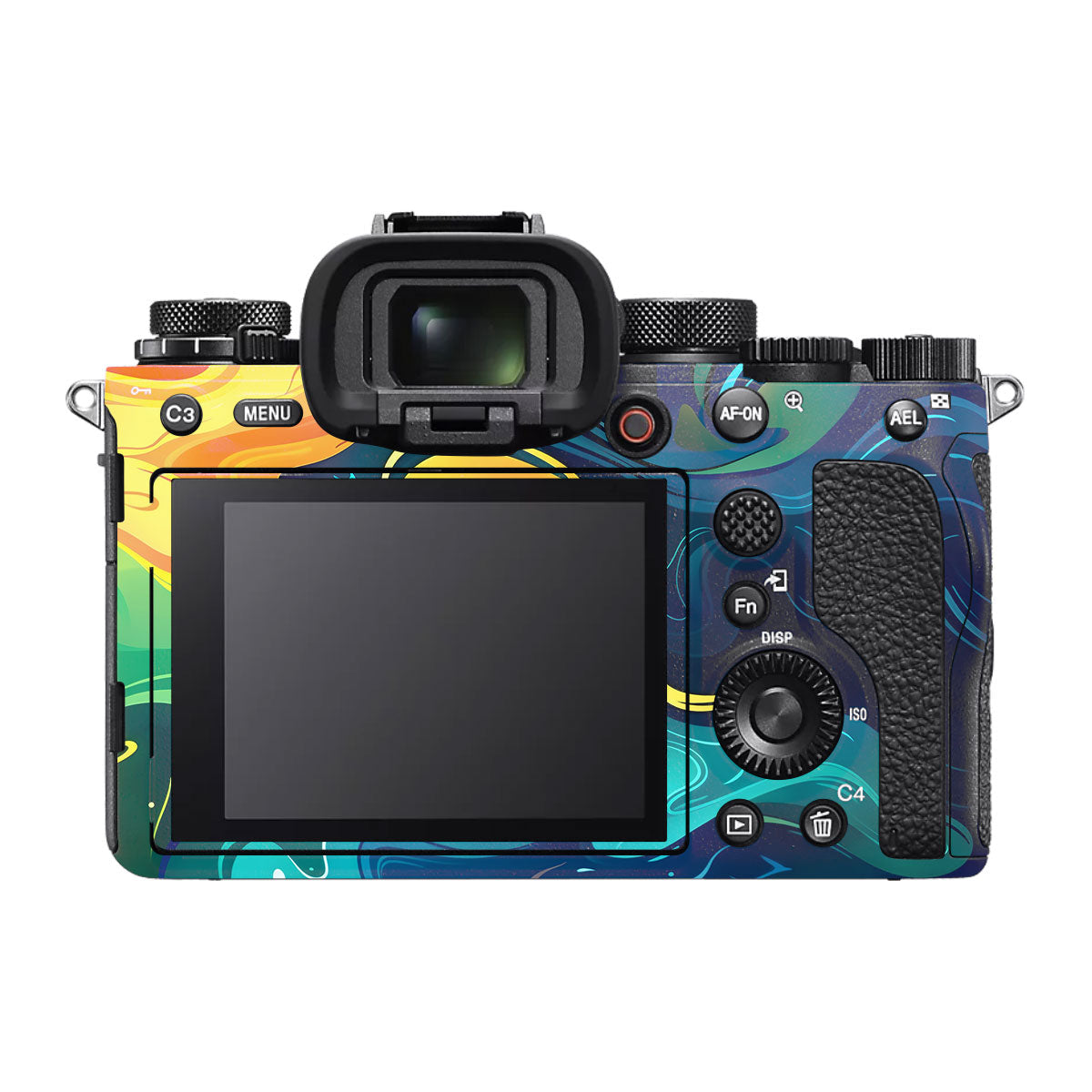 Rainbow Liquid Fusion Sony A1 Camera Skin