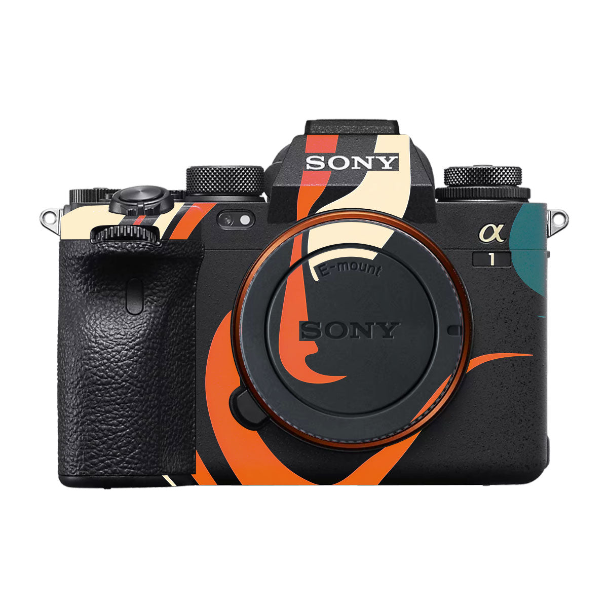 Mid-Century Abstract Swirl Sony A1 Camera Skin