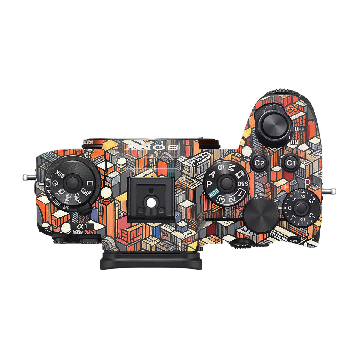 Isometric Cityscape Sony A1 Camera Skin