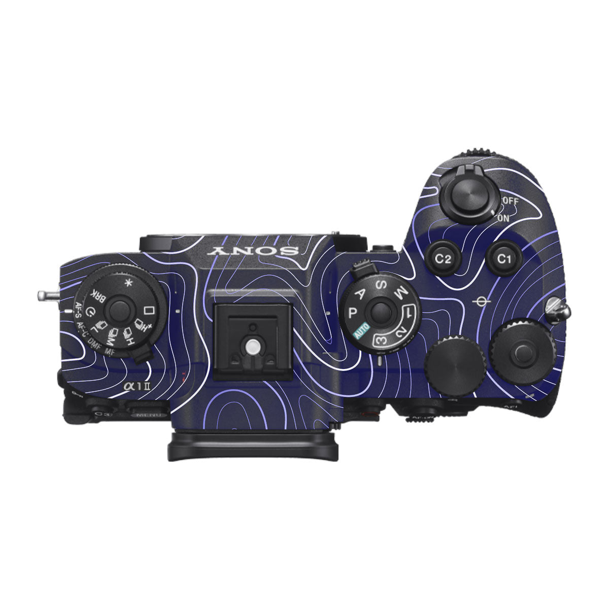 Deep Blue Contour Sony A1 Mark II Camera Skin