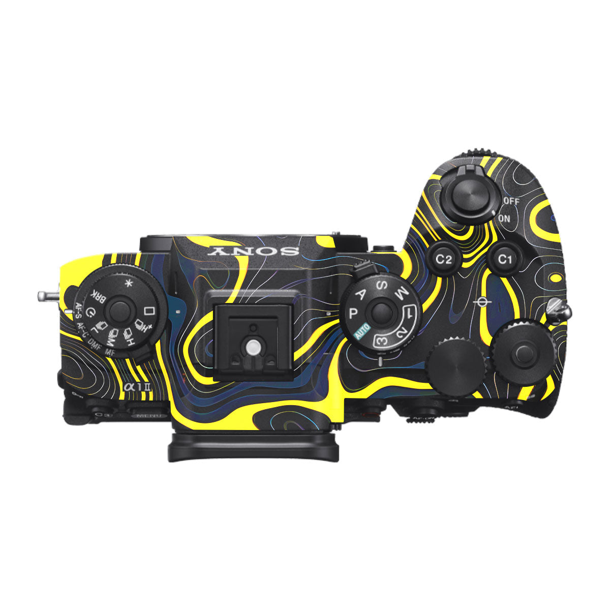 Neon Lava Contours Sony A1 Mark II Camera Skin
