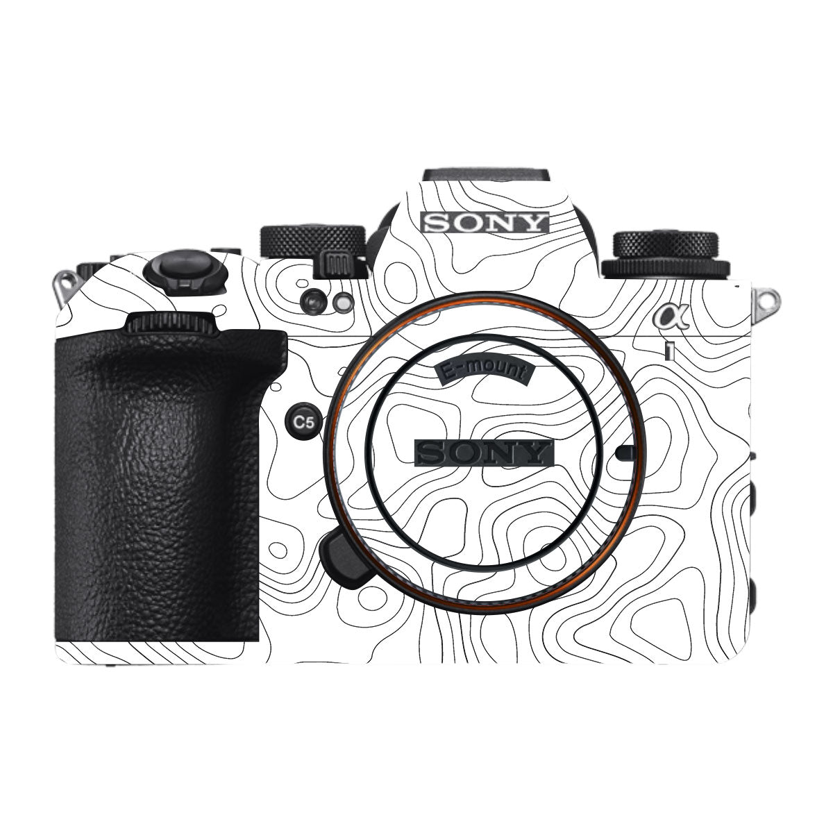 White Contour Design Sony A1 Mark II Camera Skin
