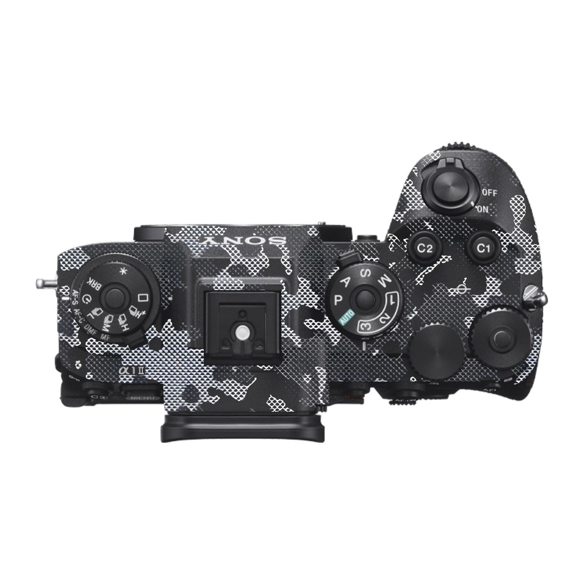 Stealth Grey Camo Sony A1 Mark II Camera Skin
