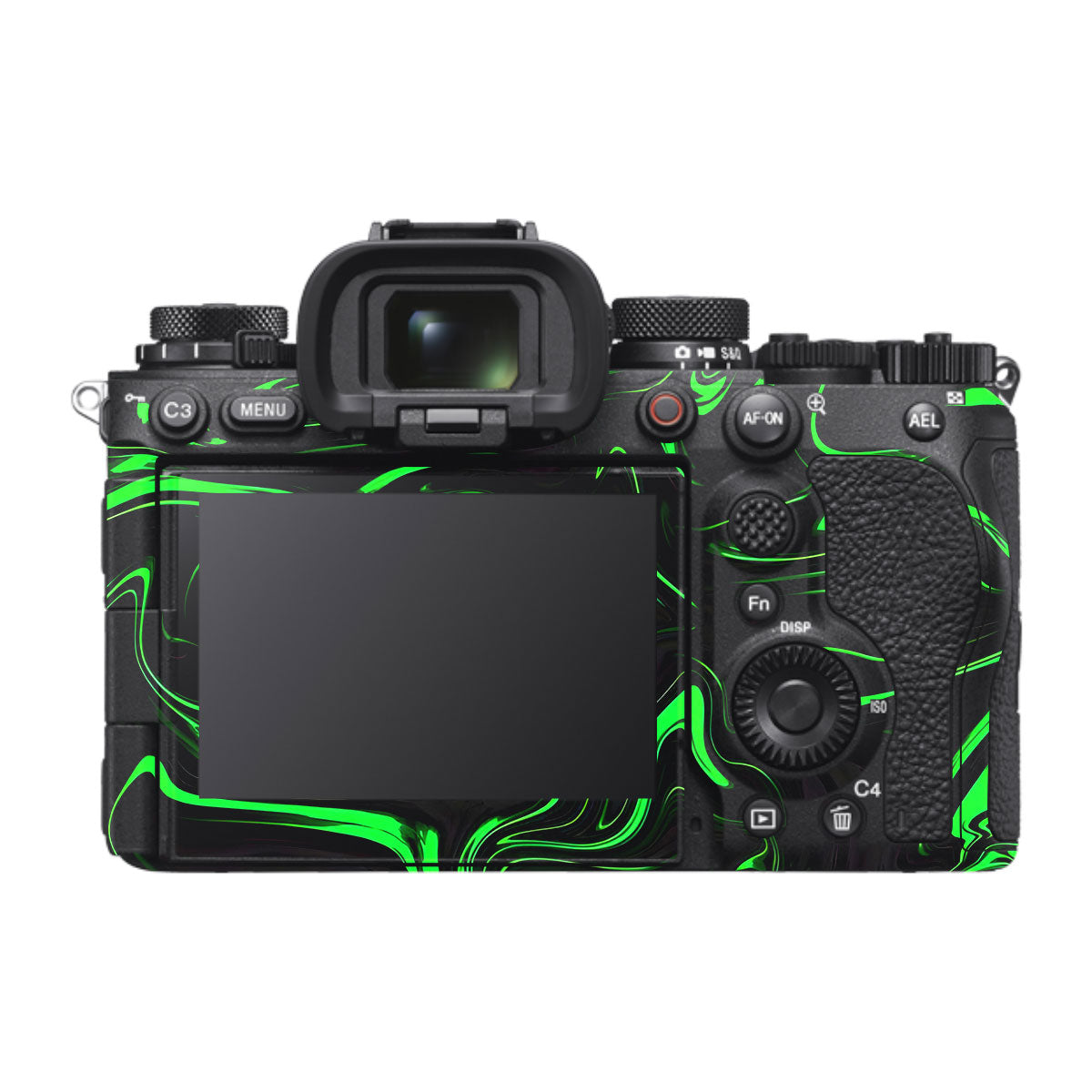 Green Liquid Pattern Sony A1 Mark II Camera Skin