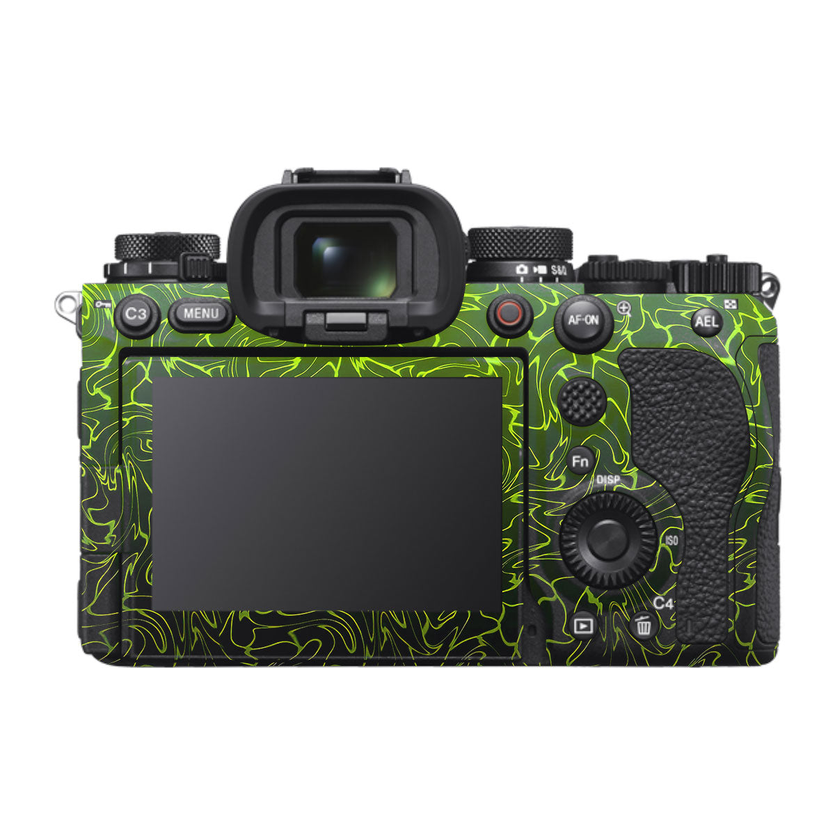 Lime Yellow to Black Gradient Sony A1 Mark II Camera Skin