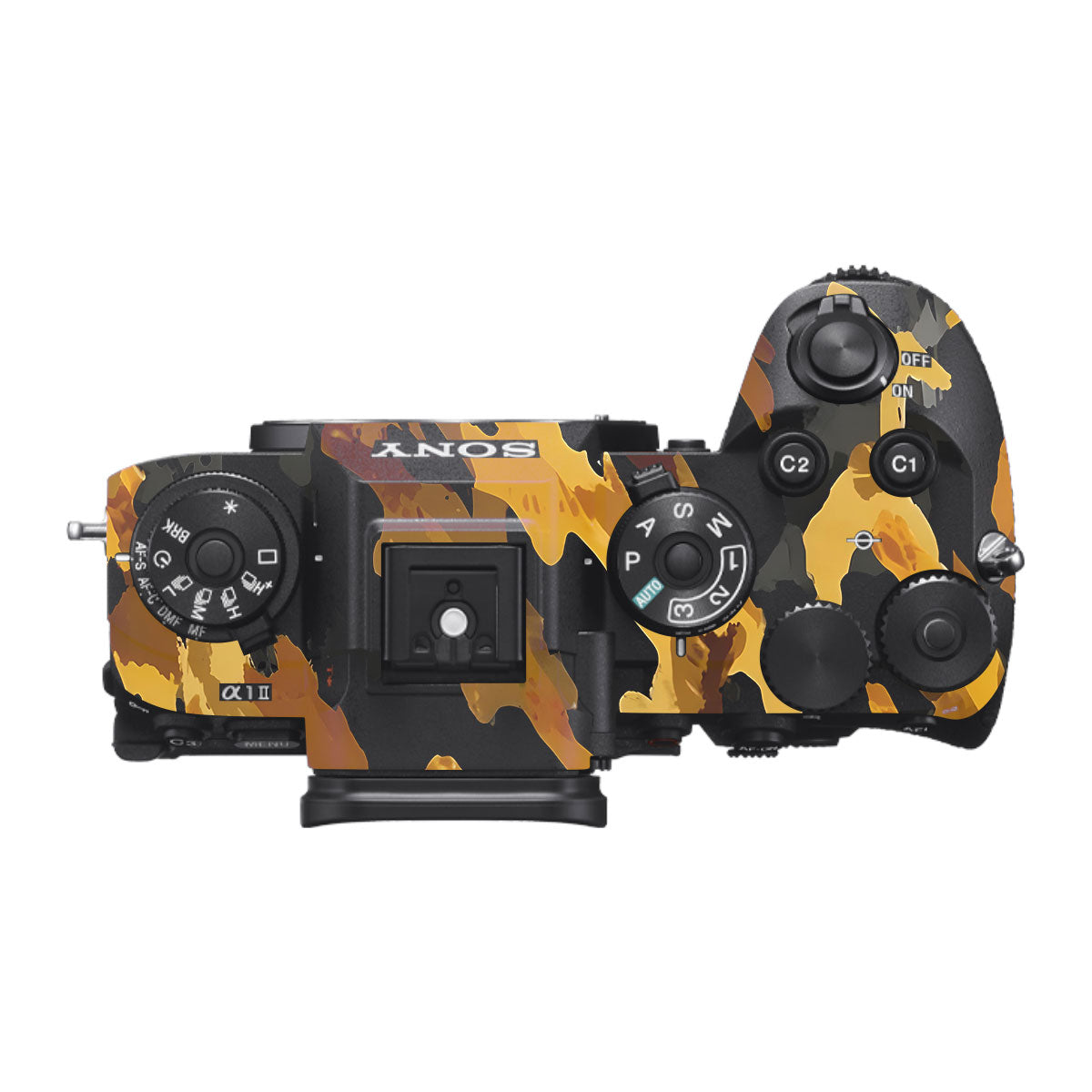 Camo Tiger Blend Sony A1 Mark II Camera Skin