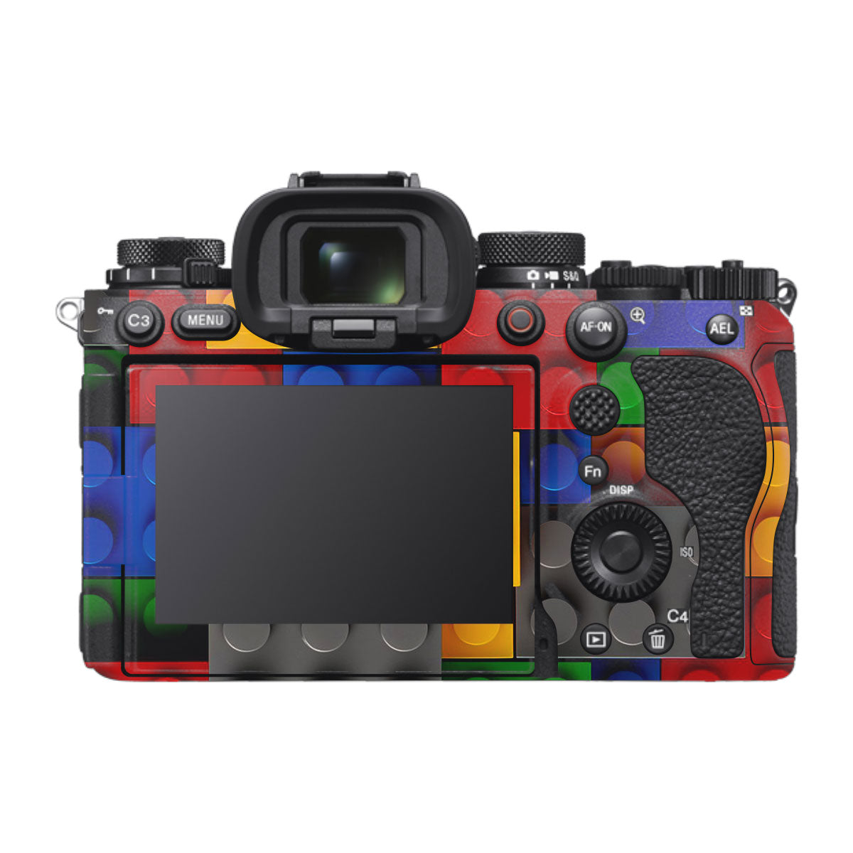 Colorful LEGO Brick Wall Pattern Sony A1 Mark II Camera Skin