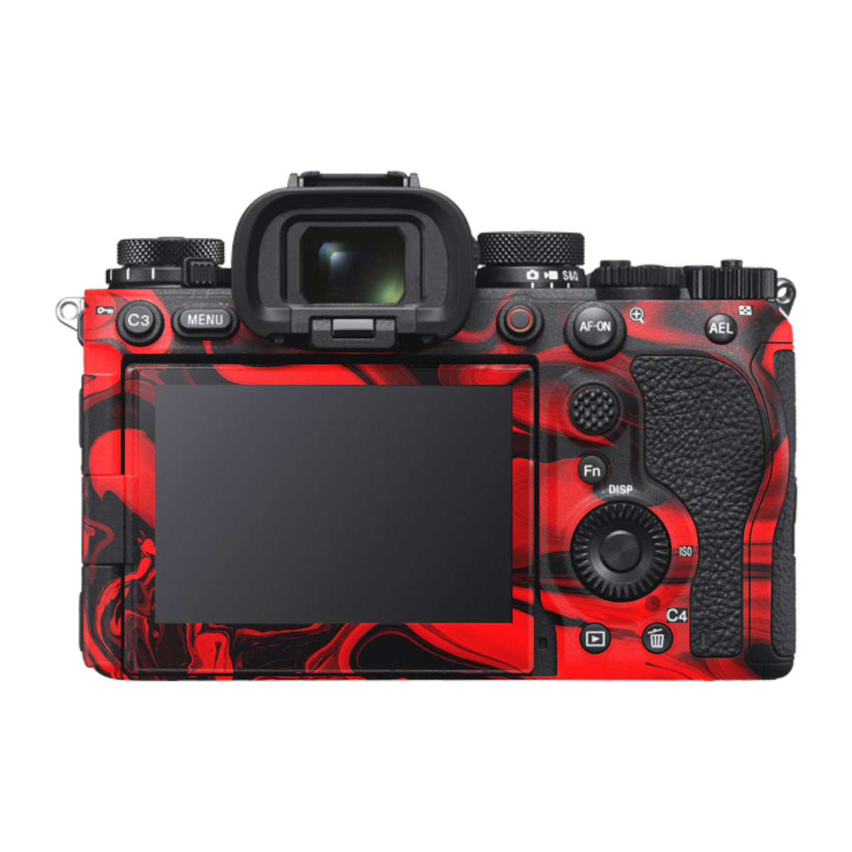 Red Lava Flow Sony A1 Mark II Camera Skin
