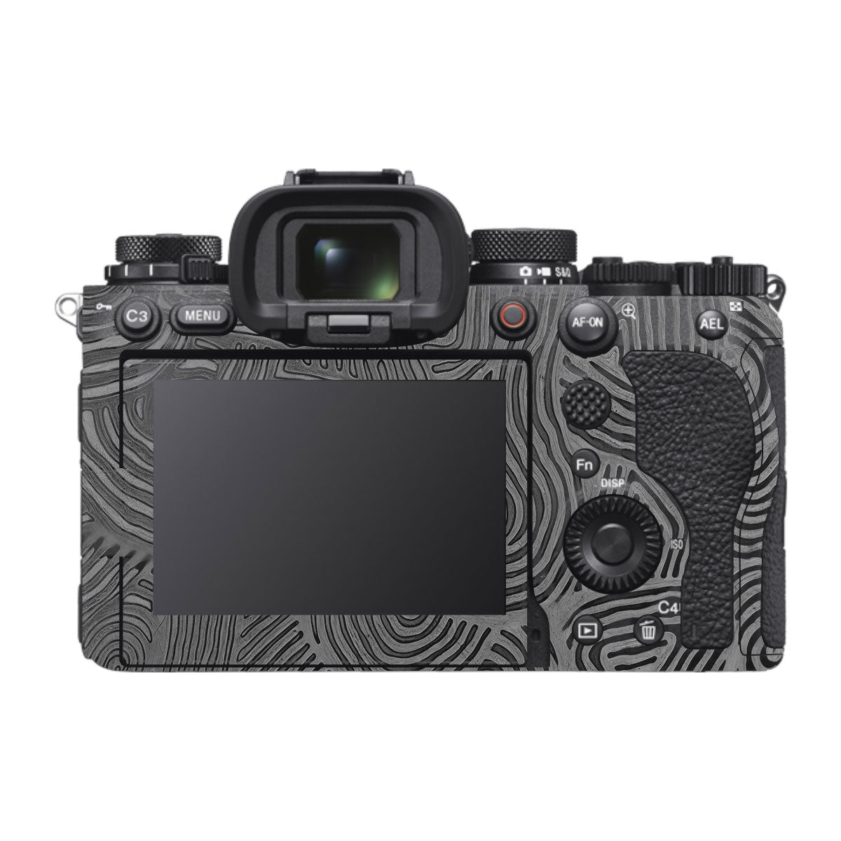 Monochrome Line Maze Sony A1 Mark II Camera Skin