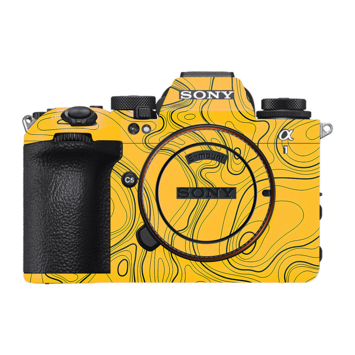 Topographic Map Pattern Sony A1 Mark II Camera Skin