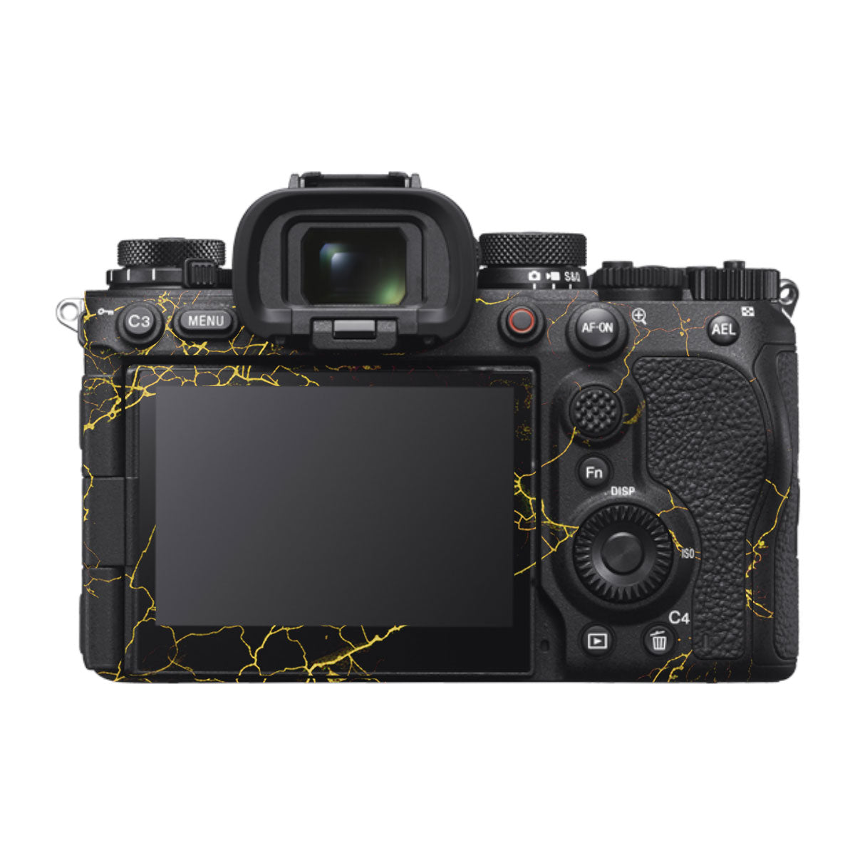 Electric Gold Veins Sony A1 Mark II Camera Skin