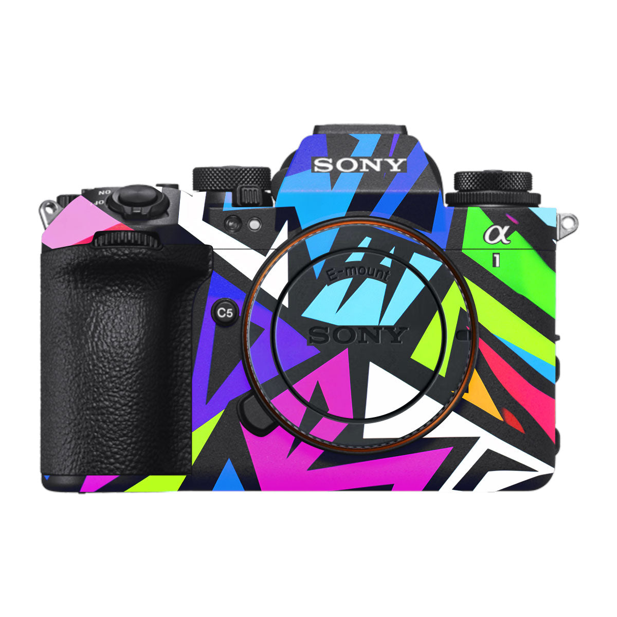 Bold Geometric Pop Sony A1 Mark II Camera Skin