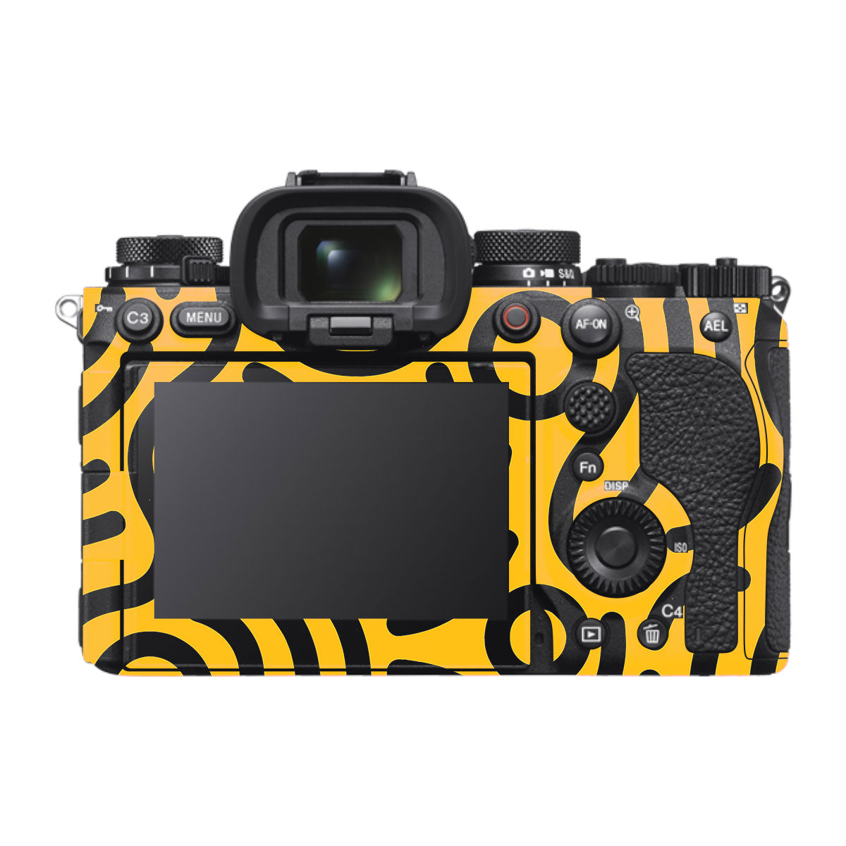 Minimal Yellow Wave Sony A1 Mark II Camera Skin