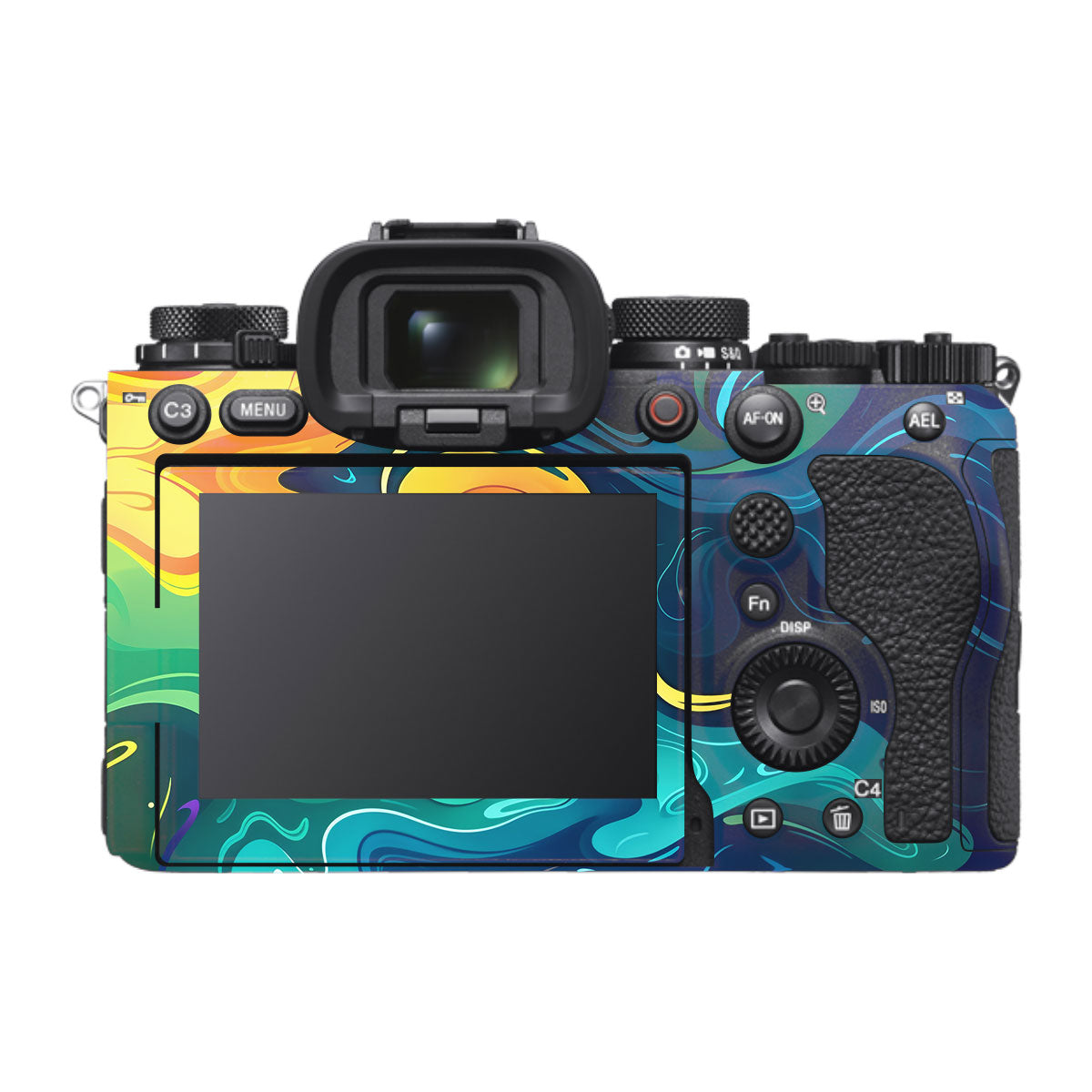 Rainbow Liquid Fusion Sony A1 Mark II Camera Skin