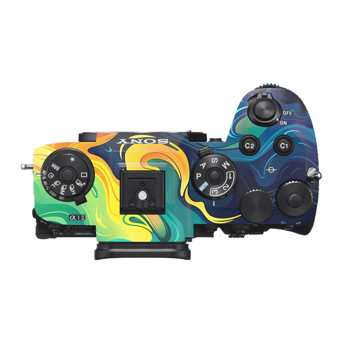 Rainbow Liquid Fusion Sony A1 Mark II Camera Skin