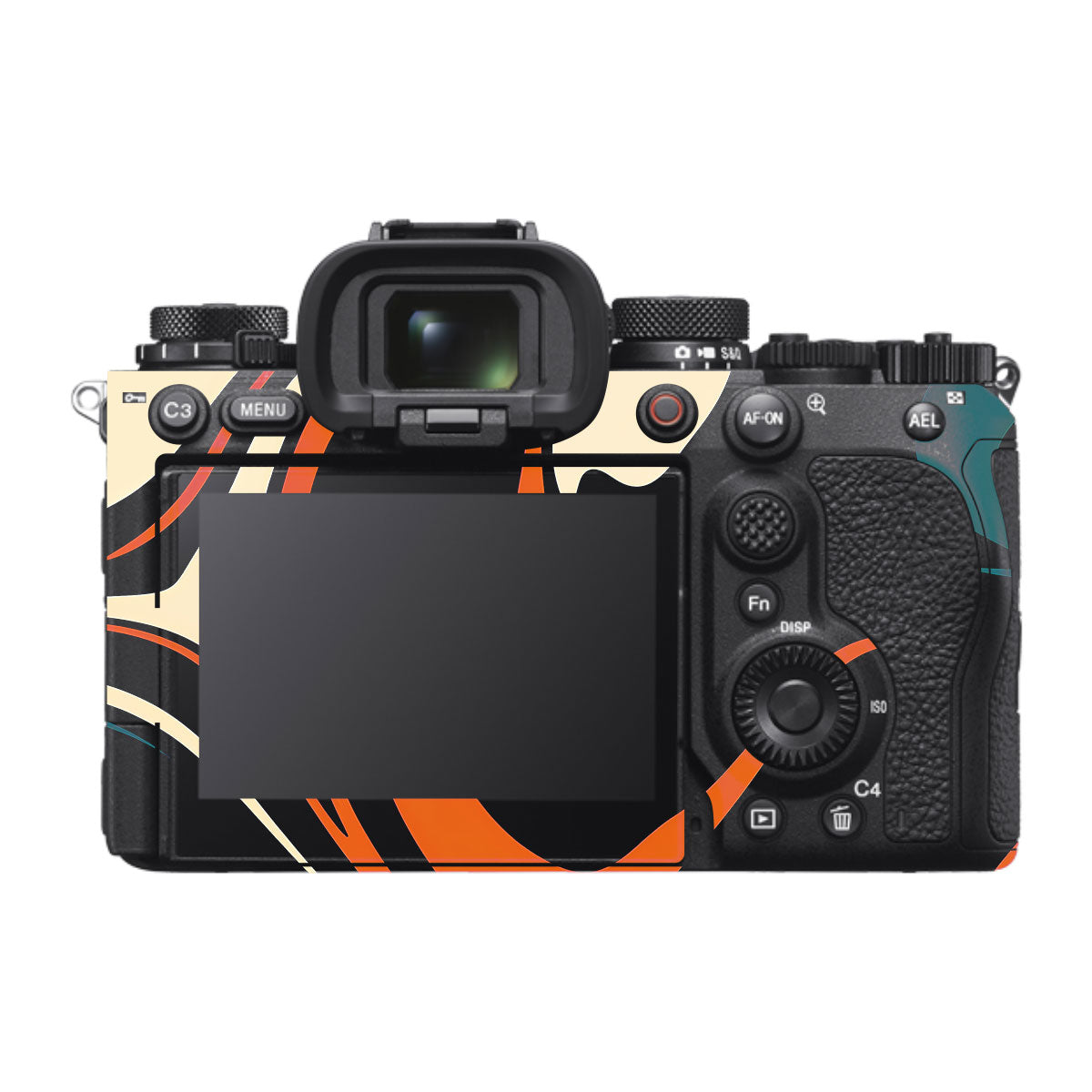 Mid-Century Abstract Swirl Sony A1 Mark II Camera Skin