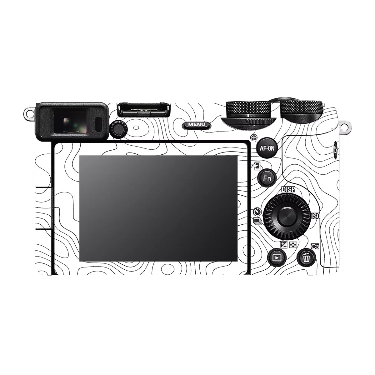 White Contour Design Sony A6700 Camera Skin
