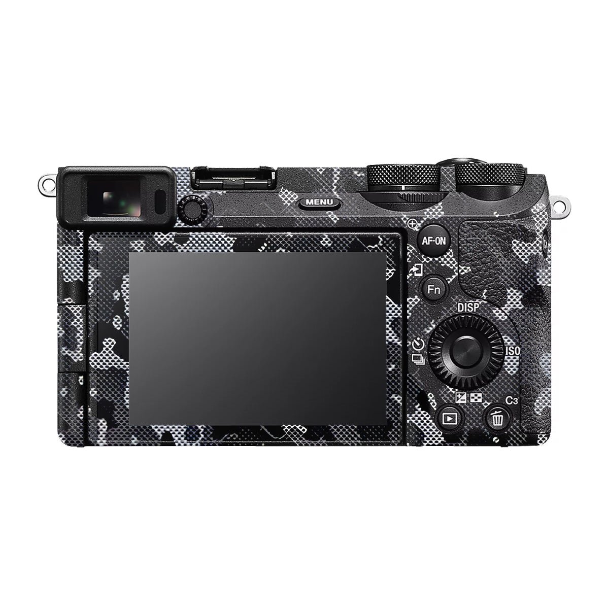 Stealth Grey Camo Sony A6700 Camera Skin