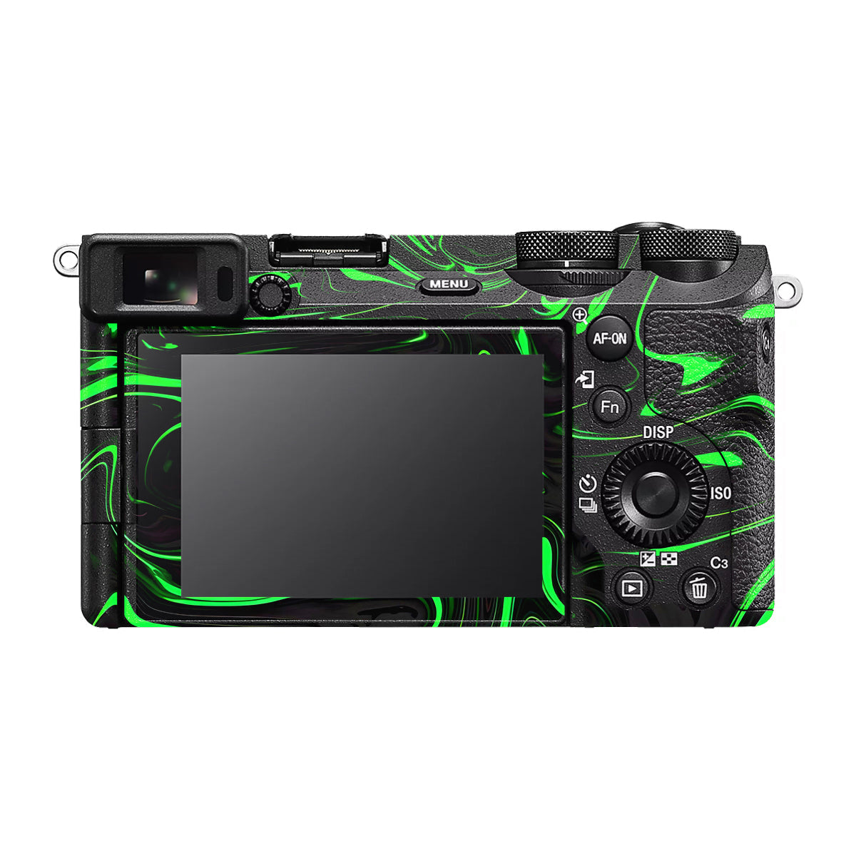 Green Liquid Pattern Sony A6700 Camera Skin