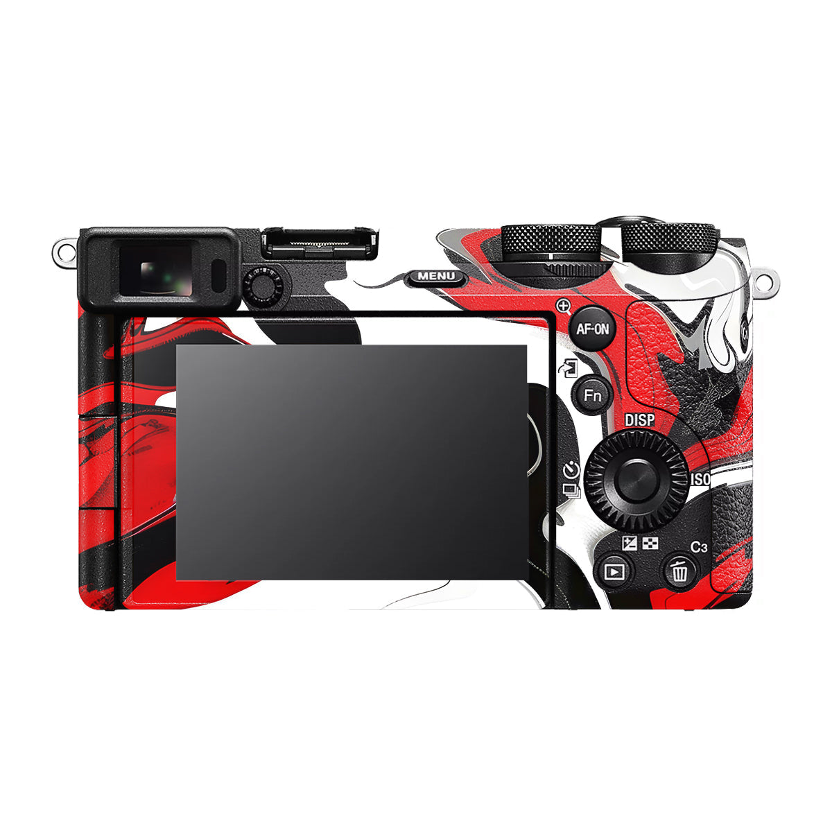 Scarlet and White Motion Sony A6700 Camera Skin