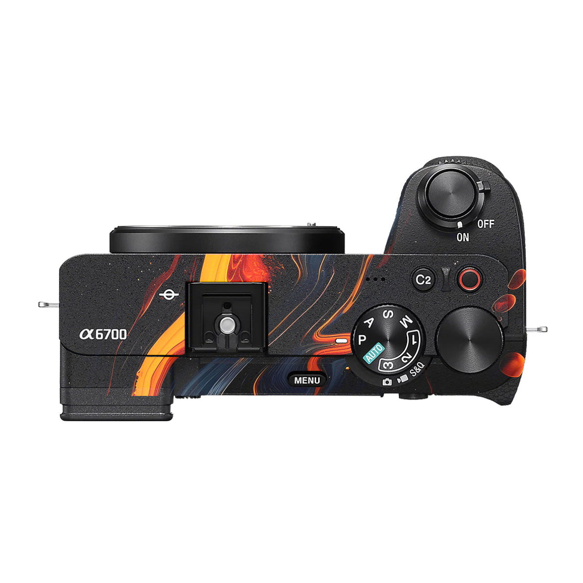 Lava Marble Sony A6700 Camera Skin