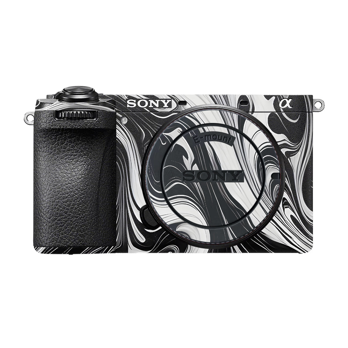 Black and White Marble Sony A6700 Camera Skin