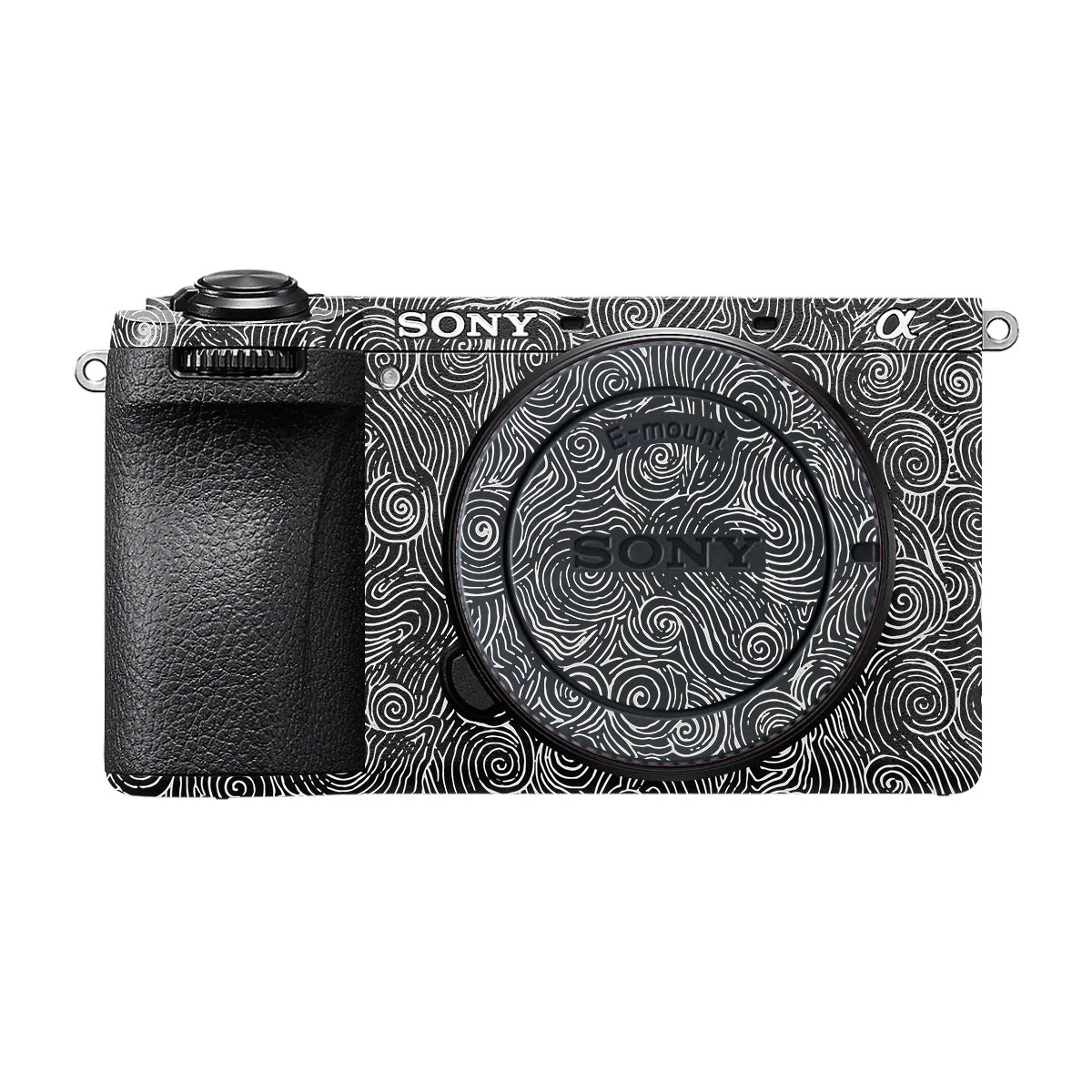 White Spirals Sony A6700 Camera Skin
