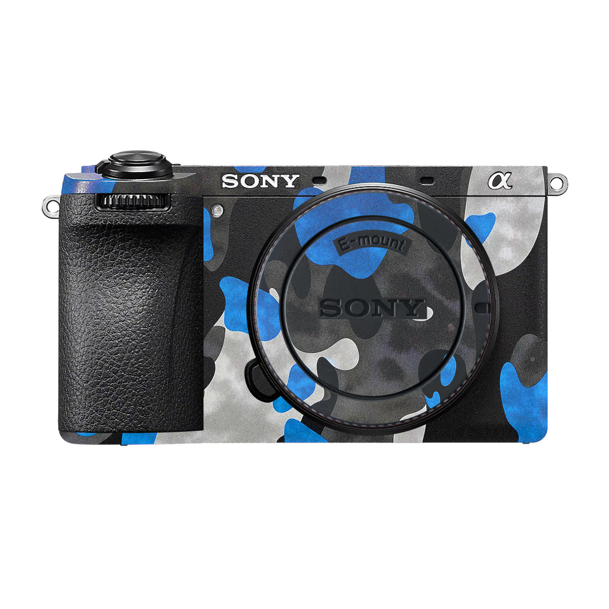 Blue Grey Camo Sony A6700 Camera Skin