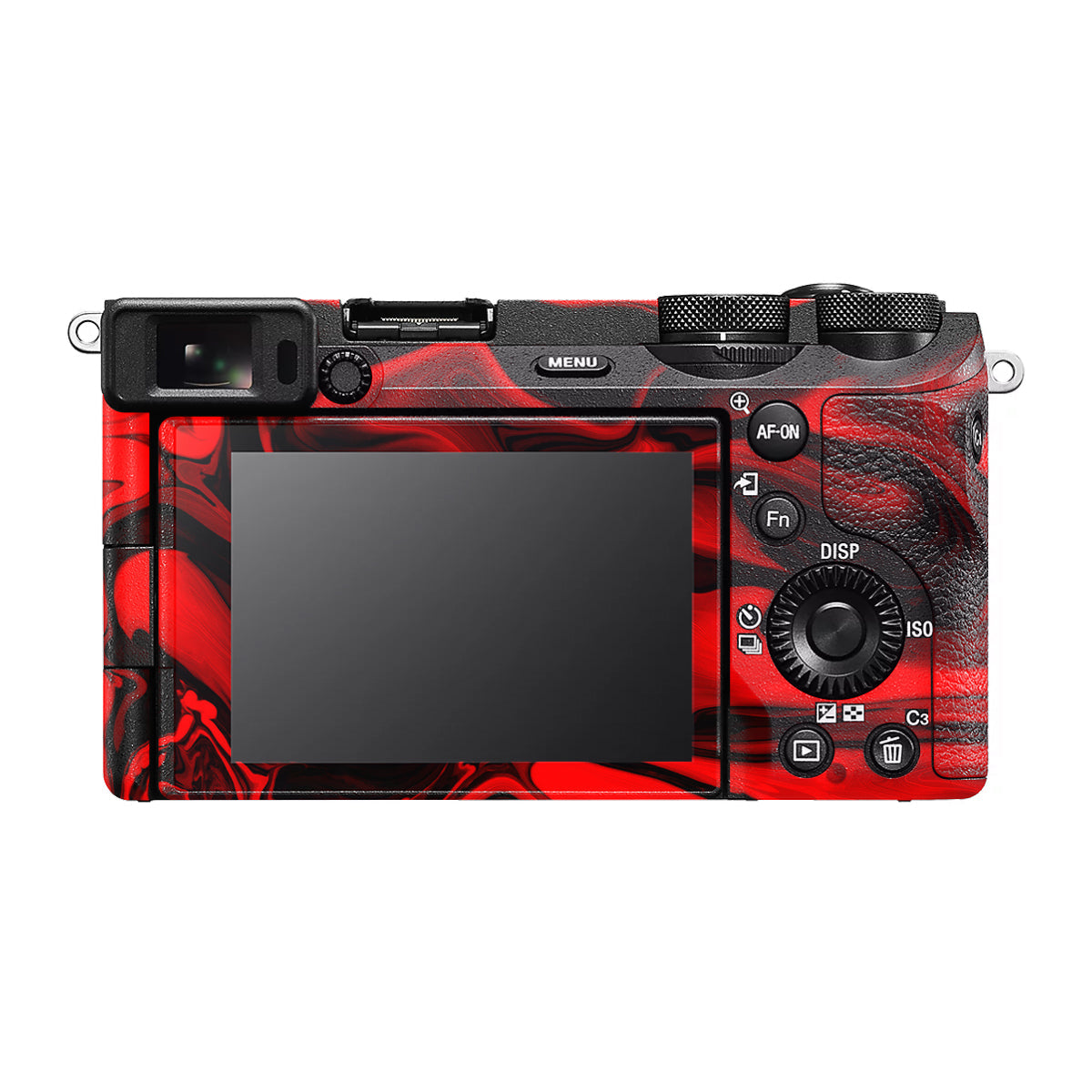 Red Lava Flow Sony A6700 Camera Skin
