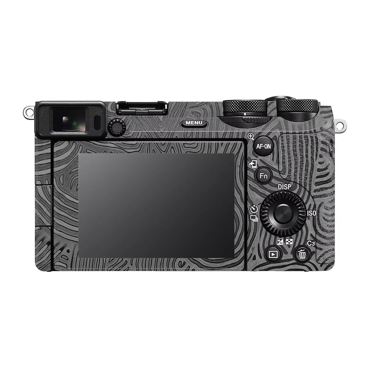 Monochrome Line Maze Sony A6700 Camera Skin