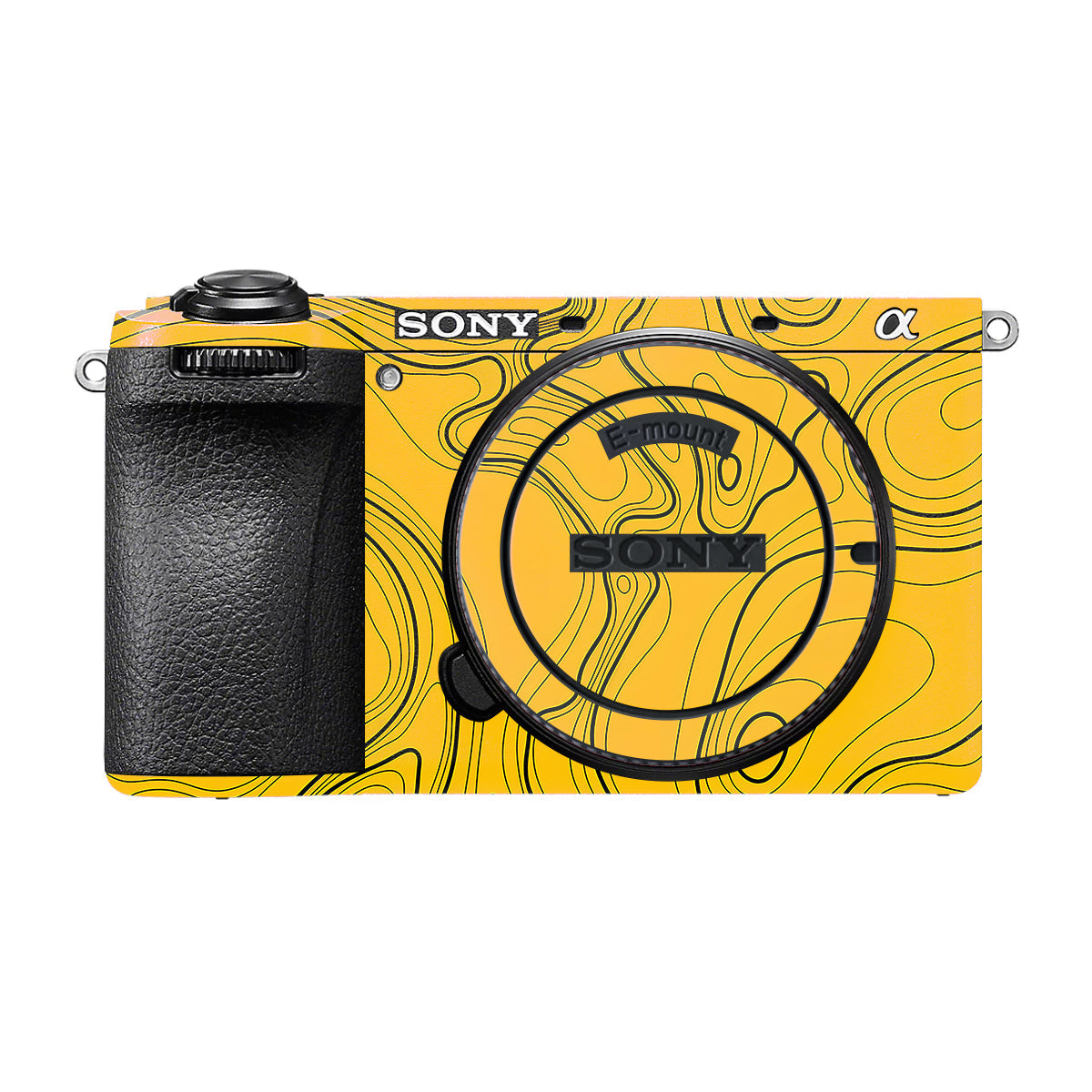 Topographic Map Pattern Sony A6700 Camera Skin