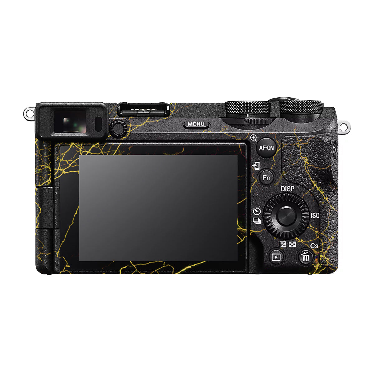 Electric Gold Veins Sony A6700 Camera Skin