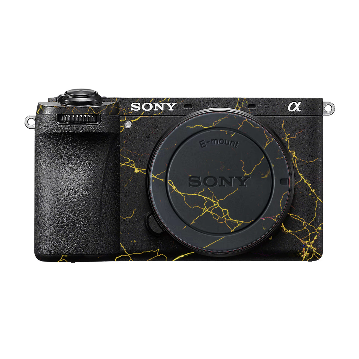 Electric Gold Veins Sony A6700 Camera Skin