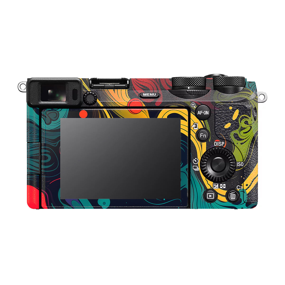 Psychedelic Color Swirl Sony A6700 Camera Skin