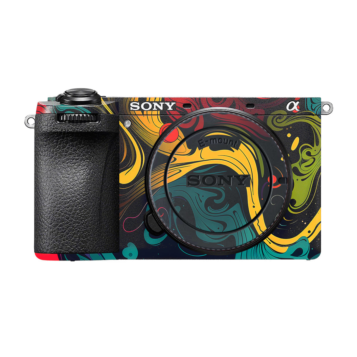 Psychedelic Color Swirl Sony A6700 Camera Skin