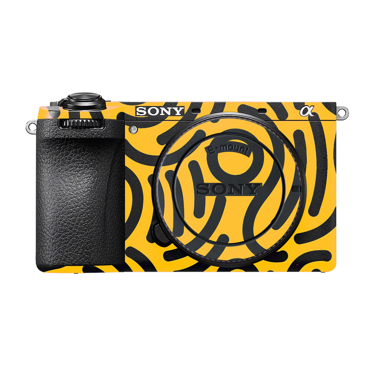 Minimal Yellow Wave Sony A6700 Camera Skin