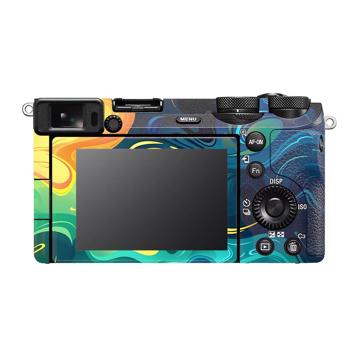 Rainbow Liquid Fusion Sony A6700 Camera Skin