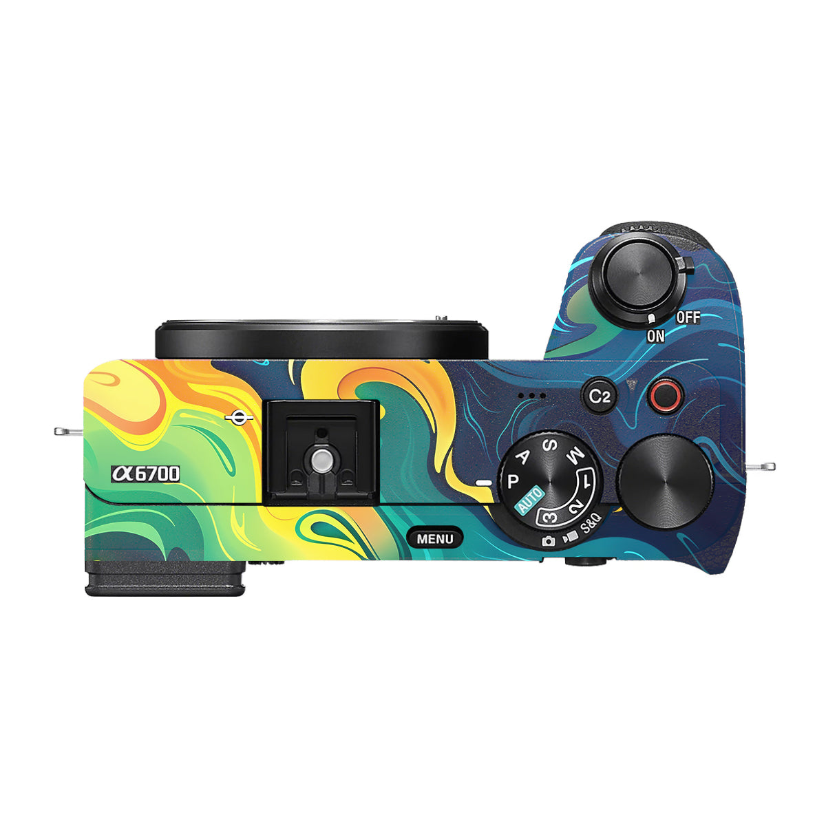 Rainbow Liquid Fusion Sony A6700 Camera Skin