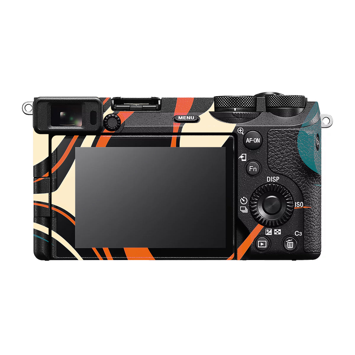 Mid-Century Abstract Swirl Sony A6700 Camera Skin