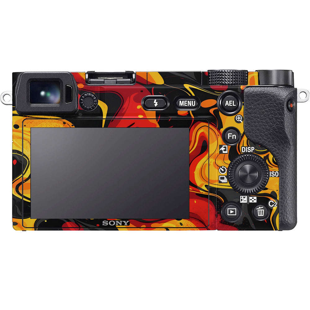 Lava Burst Sony A6100 Camera Skins