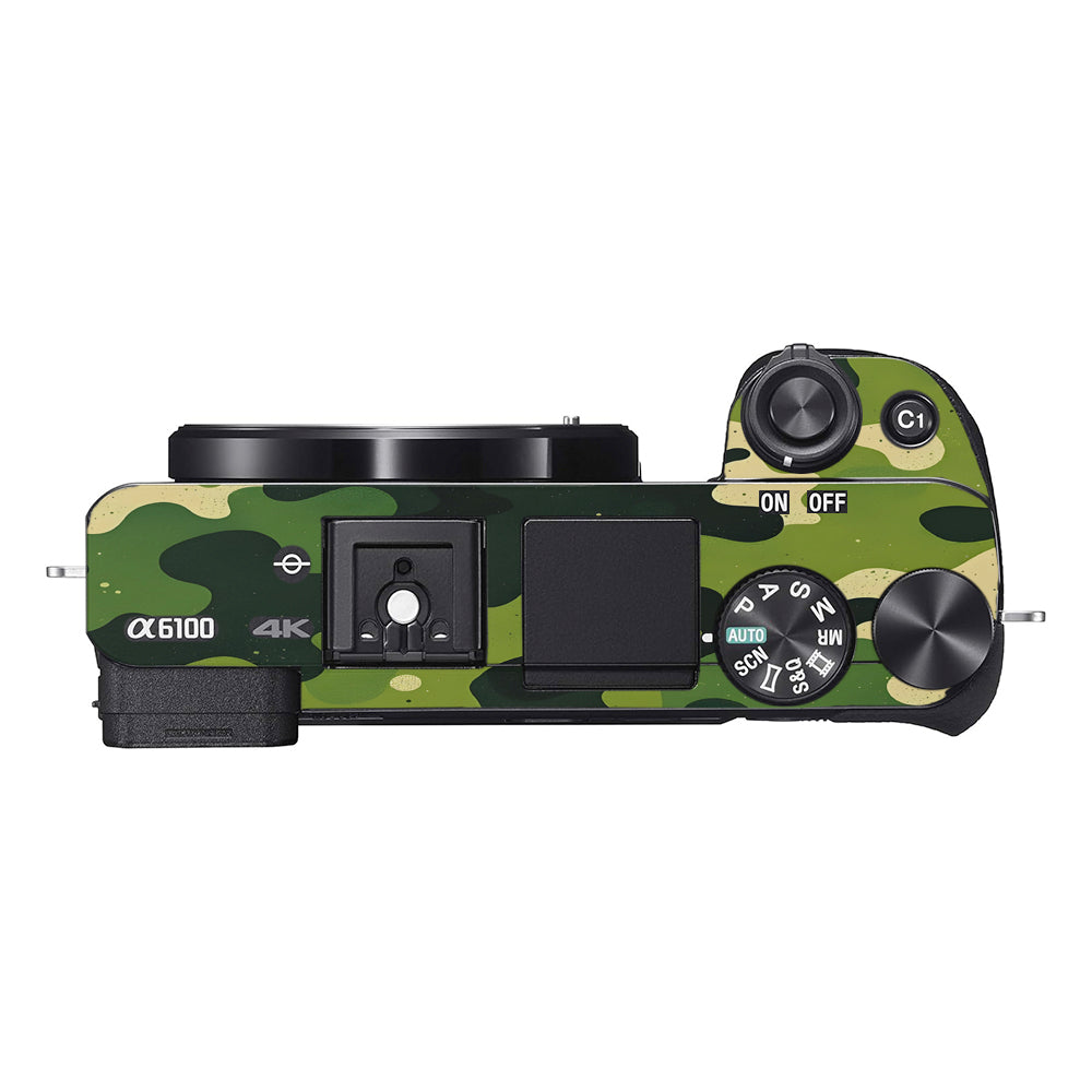 Camouflage Pattern Sony A6100 Camera Skins