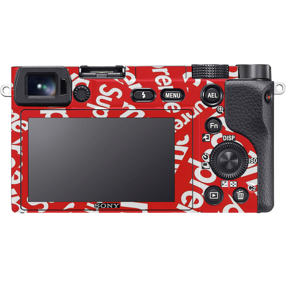 Supreme Red Sony A6100 Camera Skins