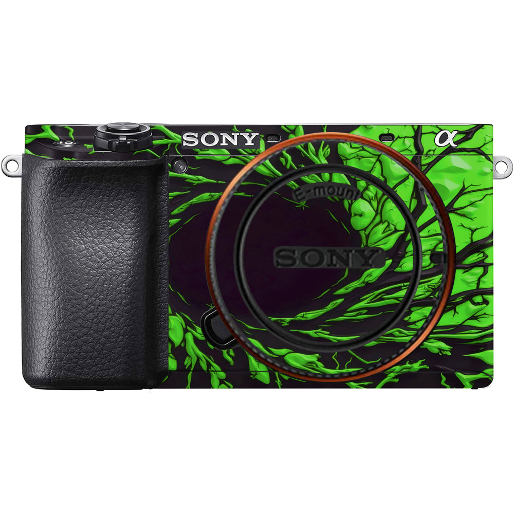 Venom Green Sony A6100 Camera Skins